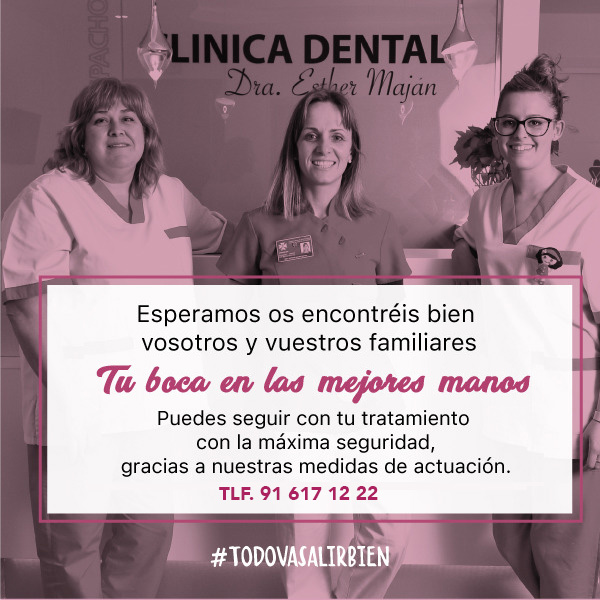 NORMAS PARA EL TRATAMIENTO DE PACIENTES DURANTE EL ESTADO DE ALARMA POR CORONAVIRUS COVID 19. NUESTRA CLÍNICA DENTAL ESTÁ ABIERTA Y NUESTROS DENTISTAS ABIERTOS A SUS CONSULTAS Y TRATAMIENTOS.