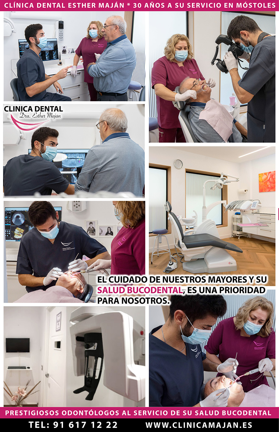 EL CUIDADO DE NUESTROS MAYORES Y SU SALUD BUCODENTAL, ES UNA PRIORIDAD PARA NOSOTROS.  REALIZAMOS REVISIONES BUCODENTALES A PERSONAS MAYORES, PUES SU BIENESTAR BUCAL ES MUY IMPORTANTE PARA SU SALUD GENERAL.  91 617 12 22 / 681 117 888. Clínica Dental de la Dentista Dra. Esther Maján en Móstoles. Dirección: Calle del Pintor Picasso 5 (Posterior) 28932 Móstoles (Madrid) con 30 años de experiencia en el sector. Estamos abiertos en el siguiente horario: L y X: 9:30 a 13:00 / 14:30 a 20:00. M y J: 08:30 a 20:00. V: 9:30 a 14:00 / 15:00 a 19:00 H.   Centro Dental Consultorio Odontológico en Mostoles con reconocidos Dentistas Ortodoncistas Higienistas Odontopediatras Odotopediatría y con excelentes opiniones de nuestros pacientes. Teléfonos Contacto de nuestros dentistas: 91 617 12 22 / 681 117 888. E-mail contacto: contacto@clinicamajan.com  https://www.clinicamajan.com  #DentistaMóstoles #DentistasMóstoles #ClinicaDentalMóstoles #ClínicasDentalesMóstoles #OrtodoncistaMóstoles #OrtodoncistasMóstoles #TratamientosDentalesMóstoles #OrtodonciasInvisibles #OrtodoncistasMóstoles #PresupuestosOrtodonciasInvisiblesInvisalign #TratamientosDentalesEconómicosMóstoles #ClinicasDentalesRecomendables #ClinicasDentalesRecomendadasMóstoles #MejorClínicaDentalMóstoles #MejoresDentistasMóstoles #DentistasEspañolesMóstoles #TacDentalesMóstoles #RadiografíasBucalesMóstoles #OdontopediatríaMóstoles #RevisionesDentalesNiñosMóstoles #DentistasNiñosAdolescentesMóstoles #OfertasTratamientosDentalesMóstoles #PromocionesOfertasFamiliasNumerosasDentistasMóstoles #ClínicasDentalesOfertasFamiliasNumerosas #RadiografíasDentalesMóstoles #TacDentalesMóstoles #TelerradiografíasMóstoles  #tacsbucales #Radiografías3DMóstoles #RadiografíasBucalesMóstoles #PruebasRadiológicasDentales #PruebasDentatesMóstoles #DentistasMóstoles #ClínicasDentalesMóstoles #OrtodonciasInvisiblesMóstoles #OfertasOrtodonciasInvisibles #OrtodonciaInvisibleZonaSurMadrid #PresupuestosOrtodonciasInvisibles #OfertasOrtodonciasInvialign #PromocionesOrtodonciasInvisalign #DescuentosOrtodonciasInvisialign #OrtodonciasMóstoles #OrtodonciasMóstolesMadrid #OrtodonciasAlignersInvisiblesTransperentesMadrid #OdontologosMóstoles #EsteticaDentalMóstoles #DentistasEstéticos #CosméticaDentalMóstoles #ClinicasDentalesMóstoles #EndodonciasMóstoles #EndodonciaEconómicasMóstoles #PreciosPresupuestosEndodonciasMóstoles #DentistasEndodonciasMóstoles #ClínicasDentalesMóstoles #OdontopediatríaMóstoles #OdontopediatrasMóstoles #DentistasNiñosMóstoles #ClínicasDentalesNiñosMóstoles #RevisionesDentalesNiñosMóstoles #dentistasmóstoles  Como clínica dental prestamos todo tipo de servicios de tratamientos dentales con dentistas odontólogos con gran experiencia para todo tipo de clientes de todos los barrios, urbanizaciones y distritos de Móstoles, como son el parque coímbra, colonia guadarrama del distrito oeste, distrito centro que abarca el ayuntamiento, la plaza del pradillo y sus zonas limítrofes, también en la zona norte-universidad, en los  barrios como los rosales, estoril II, iviasa ii, las nieves, corona verde, la princesa, la carcavilla, la luna, parque vosa y el recreo. También en la zona sur-este villafontana, estoril I, cerro prieto, pinar de móstoles, la loma, el soto, san fernando, villaeuropa, hospital y pinares llanos, etc. Distrito 1, denominado Centro, que comprende el Casco Antiguo, delimitado por la Avda. de Portugal, calle Baleares, calle Las Palmas y calle Oviedo, incluyendo estas últimas calles. Sede: Calle San Antonio, nº 2. Distrito 2, denominado Norte-Universidad, que comprende el ámbito situado entre la carretera de Villaviciosa y la zona norte de la Avda. de Portugal. Avenida Alcalde de Móstoles. Distrito 3, denominado Sur-Este, que comprende el ámbito situado entre la Avda. de Portugal, la calle Baleares, la calle Las Palmas y la calle Moraleja de en medio. Calle Libertad, Pau Móstoles Sur. Distrito 4, denominado Sur-Oeste, que comprende los barrios de El Soto, Villaeuropa, Pinares Llanos, Azorín, Barrio de San Fernando, Sotoverde, calle Huesca, zona del Hospital, Polígono Industrial nº 1 y aledaños. Calle Granada. Distrito 5, denominado Parque Coimbra-Colonia Guadarrama y que comprende dichas zonas de Móstoles.  CLINICA DENTAL EN MOSTOLES – CLINICAS DENTALES EN MOSTOLES – DENTISTAS EN MOSTOLES – DENTISTA EN MOSTOLES – DENTISTA MOSTOLES – DENTISTAS MOSTOLES – DENTISTAS ECONOMICOS BARATOS EN MOSTOLES – CLINICAS DENTALES ECONOMICAS BARATAS EN MOSTOLES – DENTISTA CON BUENAS OPINIONES EN MOSTOLES – DENTISTAS CON BUENAS OPINIONES EN MOSTOLES – CLINICA DENTAL CON BUENAS OPINIONES EN MOSTOLES – CLINICAS DENTALES CON BUENAS OPINIONES EN MOSTOLES – CLÍNICA DENTAL EN MÓSTOLES – CLÍNICAS DENTALES EN MÓSTOLES – DENTISTAS EN MÓSTOLES – DENTISTA EN MÓSTOLES – DENTISTA MÓSTOLES – DENTISTAS MÓSTOLES – DENTISTAS ECONÓMICOS BARATOS EN MÓSTOLES – CLÍNICAS DENTALES ECONÓMICAS BARATAS EN MÓSTOLES – DENTISTA CON BUENAS OPINIONES EN MÓSTOLES – DENTISTAS CON BUENAS OPINIONES EN MÓSTOLES – CLÍNICA DENTAL CON BUENAS OPINIONES EN MÓSTOLES – CLÍNICAS DENTALES CON BUENAS OPINIONES EN MÓSTOLES – CLÍNICA DENTAL CON PRECIOS ESPECIALES, OFERTAS, PROMOCIOINES Y DESCUENTOS PARA FAMILIAS NUMEROSAS EN MOSTOLES (MADRID) – CLÍNICAS DENTALES CON PRECIOS ESPECIALES, OFERTAS, PROMOCIONES Y DESCUENTOS PARA FAMILIAS NUMEROSAS EN MÓSTOLES (MADRID).  DENTISTAS EN MOSTOLES – DENTISTA EN MOSTOLES – DENTISTA MOSTOLES – DENTISTAS MOSTOLES – DENTISTAS ECONOMICOS BARATOS EN MOSTOLES – CLINICAS DENTALES ECONOMICAS BARATAS EN MOSTOLES – ORTODONCISTA EN MOSTOLES – ORTODONCISTAS EN MOSTOLES – BUEN DENTISTA EN MOSTOLES – BUENA CLINICA DENTAL EN MOSTOLES – DENTISTA RECOMENDABLE EN MOSTOLES – DENTISTAS RECOMENDABLES EN MOSTOLES – CLÍNICA DENTAL EN MÓSTOLES – CÍINICAS DENTALES EN MÓSTOLES – DENTISTAS EN MÓSTOLES – DENTISTA EN MÓSTOLES – DENTISTA MÓSTOLES – DENTISTAS MÓSTOLES – DENTISTAS ECONÓMICOS BARATOS EN MÓSTOLES – CLÍNICAS DENTALES ECONÓMICAS BARATAS EN MÓSTOLES – ORTODONCISTA EN MÓSTOLES – ORTODONCISTAS EN MÓSTOLES – BUEN DENTISTA EN MÓSTOLES – BUENA CLÍNICA DENTAL EN MÓSTOLES – DENTISTA RECOMENDABLE EN MÓSTOLES – DENTISTAS RECOMENDABLES EN MÓSTOLES – DENTISTAS CON PRECIOS ESPECIALES, OFERTAS, PROMOCIOINES Y DESCUENTOS PARA FAMILIAS NUMEROSAS EN MOSTOLES (MADRID) – DENTISTA CON PRECIOS ESPECIALES, OFERTAS, PROMOCIONES Y DESCUENTOS PARA FAMILIAS NUMEROSAS EN MÓSTOLES (MADRID).  IMPLANTES Y PRÓSTESIS DENTALES EN MÓSTOLES. “Clínica Dental de la Dentista Dra. Esther Maján en Móstoles”. Dirección: Calle del Pintor Picasso 5 (Posterior) 28932 Móstoles (Madrid). Nuestro horario especial para la semana del 26 al 30 de diciembre es el siguiente: L y M: Cerrado. X: 9:30 a 13:00 / 14:30 a 20:00. J: 09:30 a 20:00.  V: 9:00 a 14:00 / 15:00 a 19:00 H. Disculpen las molestias. Centro Dental Consultorio Odontológico en Mostoles con excelentes opiniones de nuestros pacientes. Teléfonos Contacto de nuestros dentistas: 91 617 12 22 / 681 117 888. E-mail contacto contacto@clinicamajan.com  Tipos de implantes  Subperiósticos o yuxtaóseos  Constan de unos dispositivos en forma de silla de montar que se colocan entre el periostio y el hueso alveolar. Consta también de unos pilares donde se ancla la prótesis. Se emplean poco, estando indicados en casos de mandíbula con una gran reabsorción ósea.  Implante cilíndrico roscado.  Implante pterigoideo Pterigoideos Son implantes de unos de 15 mm que se introducen en el maxilar superior a nivel del 2.º molar y que transcurren por la tuberosidad posterior alveolar, hueso palatino y finalmente se anclan el al apófisis pterigoides del esfenoides. Son muy útiles en caso de rehabilitación en maxilares atróficos.  Cigomáticos  Son implantes autorroscantes de longitudes entre 30 a 52,5 mm y una cabeza angulada de 45° que se introducen en el hueso cigomático. Su porcentaje de éxito varia entre 80 y 95 % .Son una alternativa a los injertos de hueso en maxilar atróficos.  Este tipo de implantes dentales están especialmente indicados para todas aquellas personas con falta de masa ósea en el maxilar, es decir, con un alto grado de atrofia ósea. La atrofia ósea se da cuando el hueso no dispone ni de la altura ni de la anchura necesaria como para apoyar los implantes dentales. La pérdida de hueso es muy común en personas que han usado prótesis dentales durante muchos años, provocando la atrofia ósea. Otro caso muy común de atrofia es la debida a la enfermedad periodontal severa. Con anterioridad a la aparición de los implantes cigomáticos la única solución viable era la realización de un injerto de hueso.  Se tratan de implantes más largos que los normales, de manera que estos se anclan a la parte interior del hueso cigomático o hueso de la mejilla. El hueso molar tolera las fuerzas de la masticación, cuando los implantes cigomáticos están conectados a una prótesis dental fija. Se trata por lo tanto de un hueso de buena calidad con un volumen suficiente en todos los pacientes.  Los implantes cigomáticos deben ser colocados por equipos expertos de cirujanos maxilofaciales. Dichos implantes de se colocan bajo anestesia general siempre después de un completo examen quirúrgico y un estudio oral integral completo, que debe incluir modelos dentales del paciente, rayos X y fotos dentales.  Pronóstico de éxito y principales complicaciones de los implantes cigomáticos1​[editar] En comparación con los injertos óseos, los implantes cigomáticos presentan mejores resultados. Su ratio de éxito ronda el 97%. La principal razón radica en que el hueso cigomático brinda la oportunidad de fijar mejor los implantes. Poner unos implantes cigomáticos es más rápido y sencillo, pero sobre todo, presenta menos morbilidad que otros.  La complicación más usual es la sinusitis, pero apenas se da en el 3% de los pacientes y habitualmente se resuelve con el uso de antibióticos. Otras complicaciones que pueden ocurrir, aunque de manera muy poco habitual son:  Que el implante no se adhiera correctamente al hueso. Que la herida sangre de manera no habitual. Daños poco habituales en los tejidos blandos. Deterioro en las estructuras anatómicas vecinas, como por ejemplo en la órbita ocular. Como en cualquier tipo de intervención en los que se requiere de cirugía, el proceso de colocación de los implantes cigomáticos puede acarrear complicaciones como infecciones y problemas con la anestesia, pero se dan en muy raras ocasiones.  Endoóseos Estos implantes van introducidos en el hueso alveolar, y, según su forma, se distinguen:  Cilíndricos Por fricción De superficie no roscada cubierta normalmente por una capa de hidroxiapatita (retención química), algunos «modelos» tienen perforaciones con el fin de que el hueso se desarrolle en su interior y se fije (retención mecánica), estos últimos no son muy usados, pues es muy lento el proceso. Su biomecánica es peor que los roscados (un buen símil sería: ¿qué se ancla mejor a la madera, un clavo o un tornillo?). Roscados  Presentan aspecto de tornillo, con una rosca en su superficie, con lo que se consigue aumentar la superficie de contacto del implante con el hueso.  Radiografía donde se ve un modelo de implante de lámina perforada. Láminas perforadas  Son láminas de titanio con perforaciones que permiten el crecimiento del hueso a través de los mismos. Llevan pilares soldados donde se anclarán las prótesis. Están indicadas para pacientes cuya anchura del hueso alveolar es muy escasa para colocar un implante cilíndrico.  Mini Implantes Conocidos también como minitornillos o en inglés Temporary Anchorage Devices (TAD) son utilizados para corregir cierto tipo de maloclusiones y conseguir la mordida perfecta. Este tipo de aparatología se inició a utilizar a principios del siglo XXI como un auxiliar para ayudar a mantener el anclaje en ortodoncia evitando ciertos movimientos no deseados y facilitando mucho la mecánica durante el tratamiento de ortodoncia.  El diseño consiste en un tornillo de titanio o acero inoxidable de entre 8 a 12 mm de largo por 1 a 2 mm de grosor el cual se introduce dentro de zonas seguras del hueso alveolar de los maxilares superior e inferior. El uso de estos tornillos permite corregir maloclusiones dentales tales como mordida abierta, mordida cruzada y prognatismo mandibular entre otras.  Los minimplantes pueden ser utilizados con cualquier tipo de técnica, bracket, paladar de ortodoncia o alineador invisible que se decida utilizar.    Implantes corticales Estos implantes surgieron como solución a las situaciones en las que hay ausencia de hueso o poca masa ósea. Para conseguirlo, se coloca una férula en el área cortical con pequeños tornillos, para posteriormente ubicar los implantes en la férula. Estos implantes se fijan exitosamente debido a que la férula puede moldearse y se adapta a la forma ósea de cada paciente.  Material del implante  Materiales del implante dental  Titanio Es el más empleado para implantes por su alta estabilidad química y buenas propiedades de biocompatibilidad. Mecánicamente, su dureza le permite soportar elevadas cargas oclusales producidas durante la masticación, y su módulo elástico es muy parecido al del hueso. Los implantes pueden ser fabricados de titanio puro, o con titanio en aleación con aluminio o vanadio. Este material, permite la osteointegración del implante, siempre que su superficie no sea lisa.  Materiales cerámicos  Implante dental blanco monolítico de zirconio. El más usado es la hidroxiapatita, que se emplea para cubrir la superficie de implantes de titanio. Existen implantes fabricados completamente con materiales cerámicos, como son aquellos hechos exclusivamente con óxido de aluminio monocristalino.  También están apareciendo en el mercado implantes de dióxido de zirconio (ZrO2) llamados comúnmente zirconio. Actualmente se considera que este material tiene un gran potencial para ser usado en la odontología moderna. Otra variante sería el dióxido de zirconio estabilizado con itrio.  Estos materiales permiten una integración más rápida y fuerte que la producida con el titanio, ya que la unión no es mecánica, sino supuestamente química —algo todavía no contrastado científicamente—, dando lugar a la biointegración.  Implante dental cónico. Implante dental cilíndrico. Implante de conexión interna. Implante de conexión externa. Prótesis dental atornillada. Prótesis dental cementada.  Implantes Osteointegrados ¿Qué es un implante dental? Son raíces artificiales de titanio que sustituyen a las raíces naturales de los dientes. Sobre los implantes se colocarán los nuevos dientes que proporcionan los mejores resultados funcionales, estéticos y duraderos.   ¿Para que sirven los implantes? Los implantes ósteointegrados constituyen una nueva técnica que ha revolucionado los tratamientos odontológicos ampliando de esta manera las alternativas de realizar la reposición de piezas dentarias perdidas ya sea en forma fija o removible con un alto grado de satisfacción estética y funcional para el paciente. La técnica de Implantes requiere en forma previa de un estudio clínico-radiológico del estado óseo de los maxilares del paciente donde serán instalados los implantes, de tal modo que se puedan establecer el mejor tratamiento.  ¿Cuáles son las ventajas de usar implantes dentales? Ofrecen un aspecto y una funcionalidad muy similar a los dientes naturales,  gran comodidad, seguridad y confianza. Mantienen la anatomía facial ya que la ausencia de otros dientes suele conllevar una pérdida progresiva de hueso del maxilar o mandíbula. Los implantes dentales ayudan a frenar esa pérdida y facilitan el mantenimiento de su anatomía facial. Mantienen sus dientes sanos: los implantes dentales permiten reponer una pieza dental sin tener que tallar los dientes vecinos como ocurre con las fundas y puentes tradicionales.  ¿Alguien notará que llevo implantes? No. Es prácticamente imposible distinguir un diente natural de un diente soportado por un implante dental, probablemente conozca a personas a su alrededor que son portadores de implantes dentales y usted no lo haya notado.   ¿De qué material están fabricados los implantes? La práctica totalidad de los implantes que hay en el mercado están fabricados con Titanio comercialmente puro (Ti cp), en el caso de los implantes Mozo-Grau, están fabricados con Titanio Grado IV pues es el titanio que mejor relación tiene entre la resistencia a las fuerzas masticatorias y flexibilidad.  ¿Por qué los implantes dentales están fabricados con titanio? El titanio es un metal biocompatible, bioinerte, estable, con capacidad de integrarse en el hueso (osteointegración) y muy buena tolerancia por parte de los tejidos blandos.  ¿Si soy alérgico a los metales es posible que rechace el implante dental? El titanio con el que están fabricados los implantes dentales es un metal que no ha demostrado ninguna reacción toxica ni irritativa sobre el tejido vivo, esto quiere decir que el organismo no lo reconoce como un cuerpo extraño, por lo tanto, las posibilidades de que se produzca una reacción de rechazo o de alergia a este tipo de material es prácticamente imposible. ¿Me los puedo poner inmediatamente? Los implantes se pueden colocar en el mismo acto quirúrgico de la extracción de un diente, tras un traumatismo o después de un tiempo sin tener una pieza dental. Esto siempre dependerá de la cantidad y calidad ósea que será diagnosticada por el implantólogo mediante un CBCT (Escáner de haz cónico o Radiografía en 3D).  ¿Si tengo alguna enfermedad, puedo usarlos? Enfermedades como la Diabetes, Osteoporosis no constituyen  contraindicaciones absolutas siempre y cuando sean enfermedades que estén controladas por su médico por lo que deberá informar a su especialista para que pueda tomar la decisión correcta. ¿Cuánto puede durar el proceso? La duración del proceso va a depender de muchos factores, la salud general de paciente, la salud bucodental,  la densidad ósea, el protocolo quirúrgico, etc. Son muchos los factores que van a influir en la duración del tratamiento. En algunas situaciones se podrá realizar en un día y en otras se tardara varios meses. Lo más importante es que el implante se integre al hueso correctamente (osteointegración).  ¿Qué cuidados debo tener cuando me han colocado los implantes dentales? Durante el proceso  posterior a la colocación de los implantes, usted debe de evitar situaciones que comprometan el tratamiento como lo son: infecciones o fumar. Una correcta higiene y una cuidada salud periodontal evitaran la aparición de infecciones. Los fumadores tienen un mayor riesgo de alterar el proceso de osteointegración pues el tabaco es un vasoconstrictor que va disminuir el aporte sanguíneo  por lo que altera el proceso normal de osteintegración y aumentará la posibilidad de que el implante fracase. Realizar excesiva fuerza  sobre el implante  recién colocado que puede ocasionar que se mueva y esto rompería con el proceso de osteointegración, por esta razón, deberá estar muy atento a la dieta que le indica su especialista. Una vez que el tratamiento ha terminado, deberá tener los mismos cuidados en cuanto a higiene que con sus dientes naturales. En cualquier caso, será su Dentista o Cirujano Maxilofacial quien le aconseje sobre los cuidados que debe tener.  ¿Es un tratamiento doloroso? No. Es una cirugía que se suele realizar con anestesia local  y en ocasiones con sedación o anestesia general. Cuando los efectos de la  anestesia  van desapareciendo puede  ser que usted perciba algún tipo de leve  molestia, inflamación o hematoma, que puede ser aliviada con medicamentos comunes y se podrá incorporar a su vida normal el mismo día de la intervención o a los pocos días. El propósito principal de esta intervención, es la reposición de los dientes perdidos. El procedimiento se lleva a cabo en dos fases. En la primera, se fijan los tornillos al hueso mediante fresas preparando un lecho o alvéolo artificial y en la segunda (pasados varios meses cuando el hueso y el tornillo estén integrados) se coloca un pilar sobre ellos, para recibir posteriormente los aditamientos protésicos.  REALIZAMOS ORTODONCIAS INVISIBLES CON LA RECONOCIDA TECNOLOGÍA INVISALIGN PARA TRATAMIENTOS ORTODÓNTICOS INVISIBLES TRANSPARENTES CON FERULAS ALINEADORES INVISIBLES. NUESTROS PRESTIGIOSOS ORTODONCISTAS DENTISTAS LES INFORMARÁN DE LA OFERTA Y DE LAS VENTAJAS DE DICHA TÉCNICA DE TRATAMIENTO DENTAL ODONTOLÓGICO COMO SON LAS ORTODONCIAS.  DESCUENTOS ORTODONCIAS INVISIBLES FAMILIAS NUMEROSAS ZONA SUR DE MADRID, OFERTAS ORTODONCIAS INVISIBLES EN MOSTOLES, OFERTAS PROMOCIONES DENTALES ORTODONCIAS INVISIBLES, ORTODONCIAS INVISALIGN MOSTOLES, ORTODONCIAS INVISALIGN MÓSTOLES MADRID PRECIOS CLÍNICAS DENTALES DENTISTAS, ORTODONCIAS MOSTOLES, ORTODONCISTAS ECONOMICOS ORTODONCIAS INVISIBLES ALIGNERS TRANSPARENTES MOSTOLES, PRESUPUESTOS ECONOMICOS ORTODONCIA INVISIBLE ZONA SUR MADRID, PROMOCIONES DESCUENTOS ORTODONCIA INVISIBLE EN ZONA SUR DE MADRID |   #OrtodoncistaMóstoles #OrtodoncistasMóstoles #OrtodonciasInvisibles #OrtodoncistasMóstoles #PresupuestosOrtodonciasInvisiblesInvisalign #TratamientosDentalesEconómicosMóstoles  #OrtodonciasInvisiblesMóstoles #OfertasOrtodonciasInvisibles #OrtodonciaInvisibleZonaSurMadrid #PresupuestosOrtodonciasInvisibles #OfertasOrtodonciasInvisalign #PromocionesOrtodonciasInvisalign #DescuentosOrtodonciasInvisialign #OrtodonciasMóstoles #OrtodonciasMóstolesMadrid #OrtodonciasAlignersInvisiblesTransperentesMadrid  ALIGNERS INVISALIGN PRESUPUESTOS ECONÓMICOS MÓSTOLES MADRID ALIGNERS INVISALIGN PRESUPUESTOS ECONÓMICOS MÓSTOLES MADRID CLINICAS DENTALES ORTODONCIAS INVISALIGN INVISIBLES TRANSPARENTES OFERTAS CLINICAS DENTALES ORTODONCIAS INVISALIGN INVISIBLES TRANSPARENTES OFERTAS ORTODONCISTAS ECONOMICOS ORTODONCIAS INVISIBLES ALIGNERS TRANSPARENTES MOSTOLES ORTODONCISTAS ECONOMICOS ORTODONCIAS INVISIBLES ALIGNERS TRANSPARENTES MOSTOLES ORTODONCIA INVISIBLE TRANSPARENTE INVISALIGN MÓSTOLES MADRID ORTODONCIA INVISIBLE TRANSPARENTE INVISALIGN MÓSTOLES MADRID ORTODONCISTAS ECONOMICOS ORTODONCIAS INVISIBLES ALIGNERS ORTODONCISTAS ECONOMICOS ORTODONCIAS INVISIBLES ALIGNERS PRESUPUESTOS DE ORTODONCIAS INVISIBLES MÓSTOLES MADRID PRESUPUESTOS DE ORTODONCIAS INVISIBLES MÓSTOLES MADRID TRATAMIENTOS ORTODÓNTICOS NIÑOS ADULTOS ADOLESCENTES ALINEADORES DENTALES INVISIBLES ECONÓMICOS TRATAMIENTOS ORTODÓNTICOS NIÑOS ADULTOS ADOLESCENTES ALINEADORES DENTALES INVISIBLES ECONÓMICOS VENTAJAS ORTODONCIAS ESTÉTICAS VENTAJAS ALINEADORES DENTALES ORTODONCIAS ESTÉTICAS ORTODONCIAS INVISALIGN MÓSTOLES MADRID PRECIOS CLÍNICAS DENTALES DENTISTAS ORTODONCIAS INVISALIGN MÓSTOLES MADRID PRECIOS CLÍNICAS DENTALES DENTISTAS  ALIGNERS INVISALIGN PRESUPUESTOS ECONÓMICOS MÓSTOLES MADRID, CLINICAS DENTALES ORTODONCIAS INVISALIGN INVISIBLES TRANSPARENTES OFERTAS, ODONCISTAS ECONOMICOS ORTODONCIAS INVISIBLES ALIGNERS, ORTODONCIA INVISIBLE TRANSPARENTE INVISALIGN MOSTOLES MADRID, ORTODONCISTAS ECONOMICOS ORTODONCIAS INVISIBLES ALIGNERS, PRESUPUESTOS DE ORTODONCIAS INVISIBLES MOSTOLES MADRID, TRATAMIENTOS ORTODÓNTICOS NIÑOS ADULTOS ADOLESCENTES ALINEADORES DENTALES INVISIBLES ECONÓMICOS,  ALINEADORES DENTALES ORTODONCIAS ESTÉTICAS  ORTODONCIAS INVISIBLES PARA CLIENTES DE MÓSTOLES, ALCORCÓN, GETAFE, LEGANÉS, FUENLABRADA, ARROYOMOLINOS, BOADILLA DE MONTE, POZUELO DE ALARCÓN, ARROYOMOLINOS, MAJADAHONDA, SOMOSAGUAS, URBANIZACIÓN MONTEPRÍNCIPE, URBANIZACIÓN MONTECLARO, PARQUE ESTORIL, EL BOSQUE, PARQUE COIMBRA, NAVALCARNERO, ARAVACA, LORANCA, ETC  El tratamiento Invisalign es una forma Invisible de alinear los dientes. Tecnología avanzada de imágenes en 3D, el sistema Invisalign usa aligners, alineadores dentales transparentes  Cada aligner se usa entre 1-2 semanas antes de ser reemplazado por el siguiente, y los dientes se van moviendo gradualmente